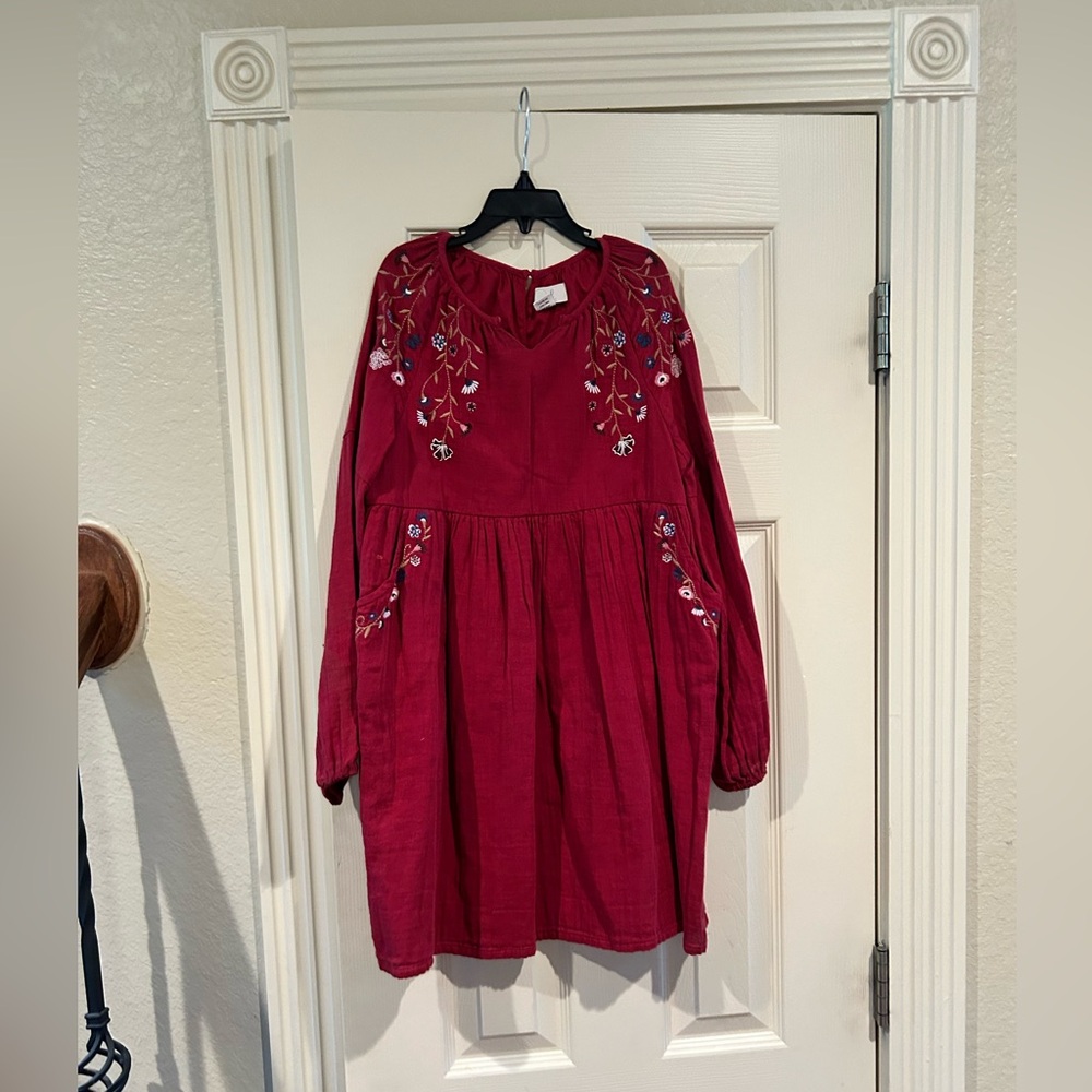 Peek Rust girls long sleeve dress for fall.